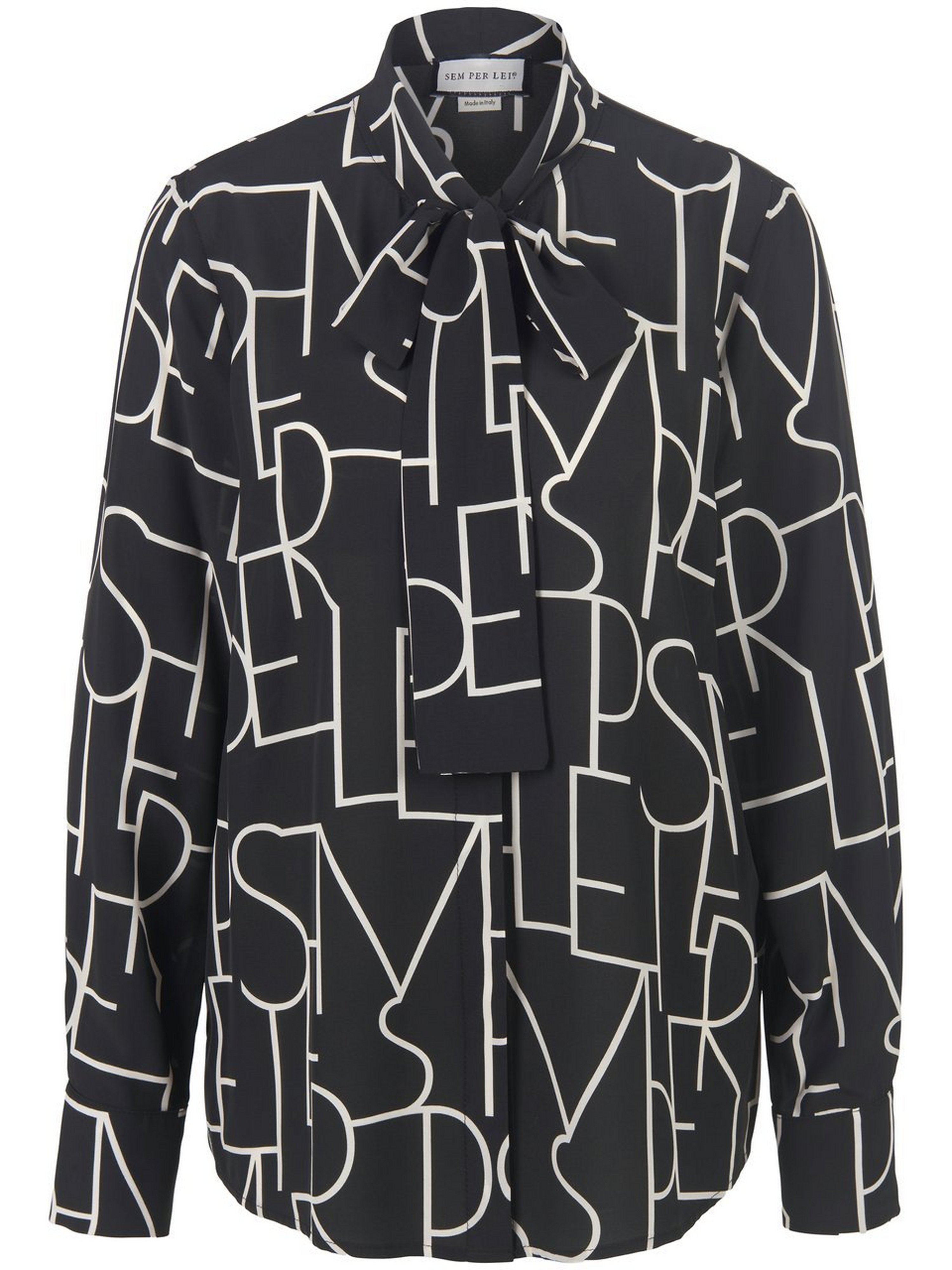 Bluse mit Rundhals-Ausschnitt