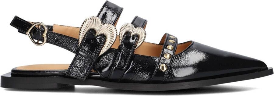 TORAL Slingbacks Dames Madison Maat: 42 Materiaal: Lak Kleur: Zwart
