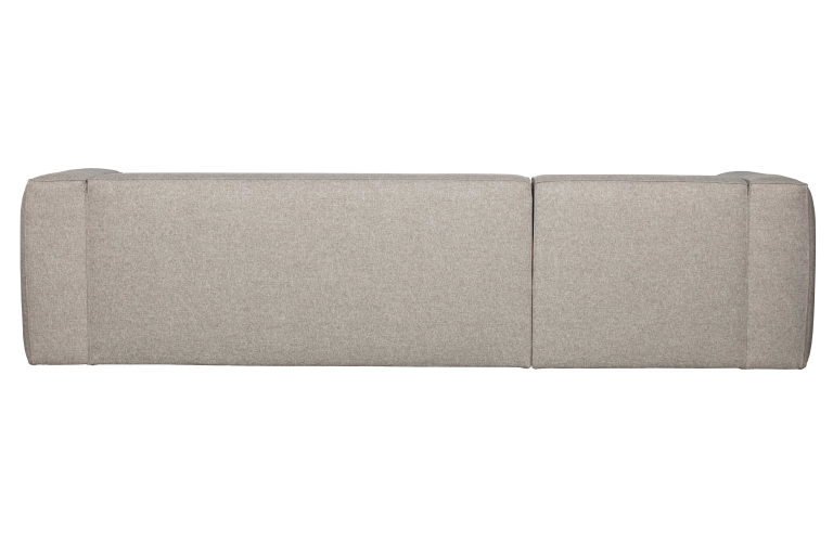 WOOOD Bean bank met chaise longue links lichtgrijs gemeleerd