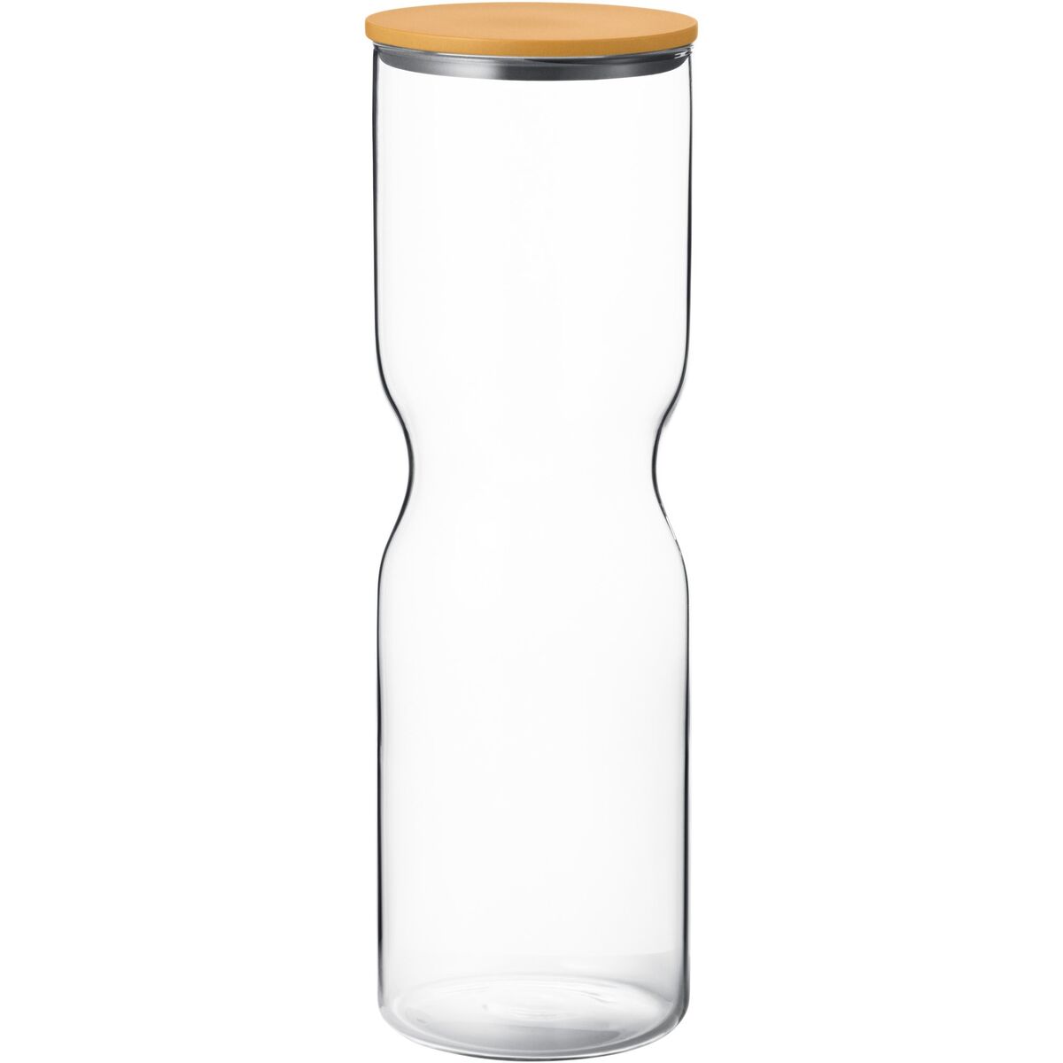 Alfredo oppbevaringsglass med lokk 2 liter, glass/gul