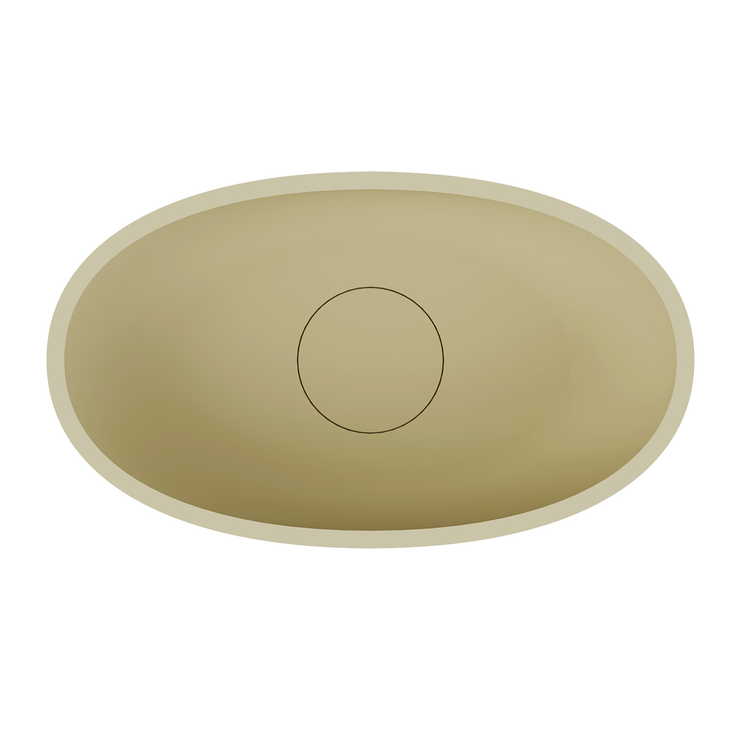 Riho Escala ovale waskom solid surface pebble grey