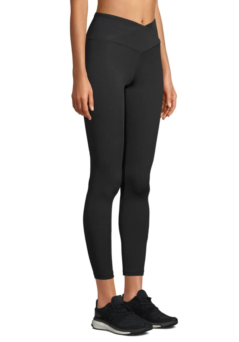 Casall Overlap High Waist Tights Black