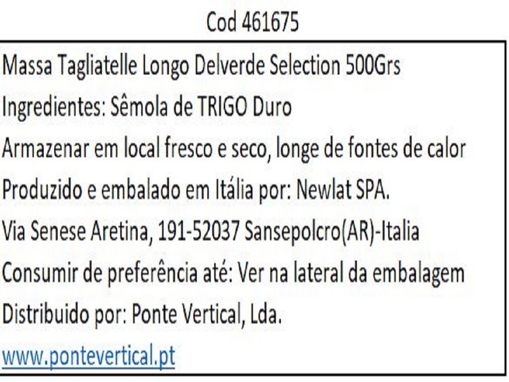 TAGLIATELLE DELVERDE SELECTION LONGO 500G