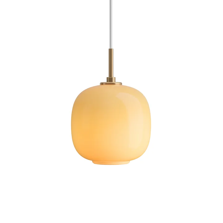Louis Poulsen - VL45 Radiohus Pendelleuchte, Ø 17,5 cm, Messing / glossy amber