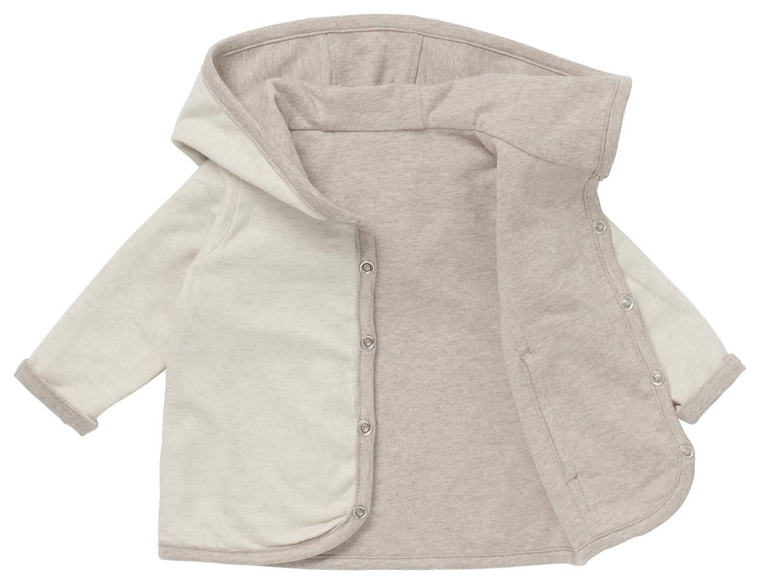 Noppies Newborn Vest Bonny - Reversible - Taupe Melange