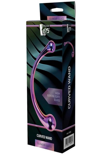 Dream Toys Glamour Glass Curved Wand Glassdildo