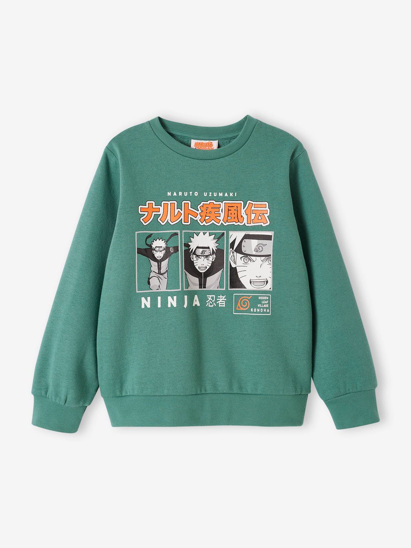 Moletom Naruto® Uzumaki para meninos, verde menta