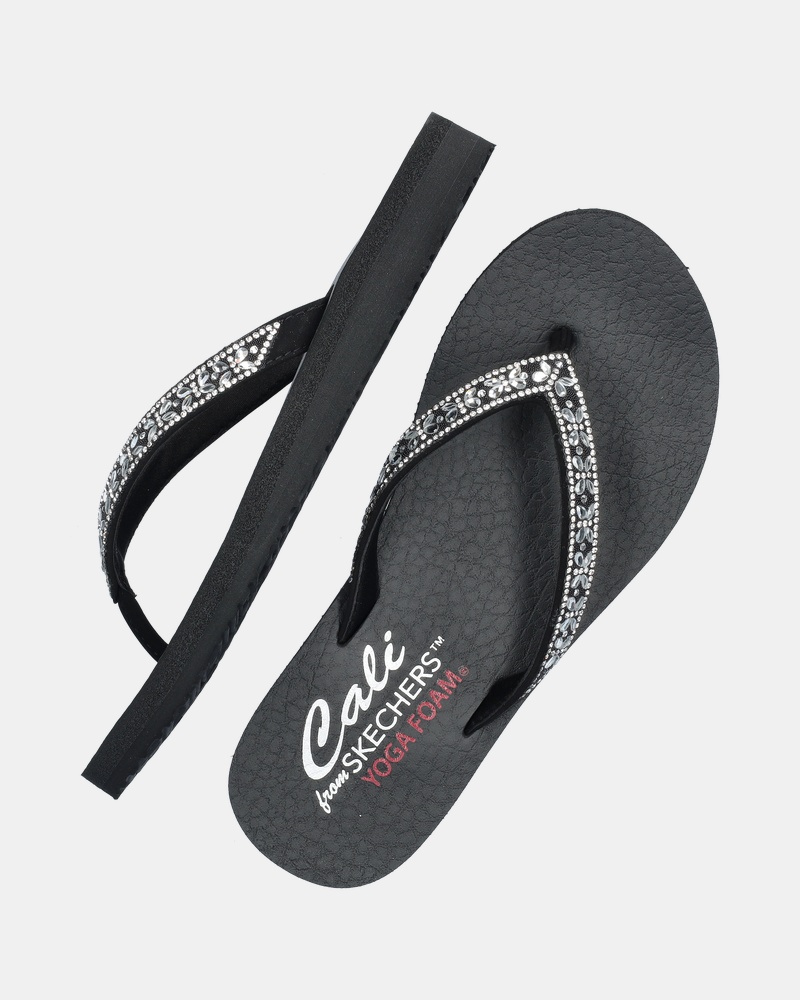 Skechers Meditation Butterfly Garden Slippers  - zwart