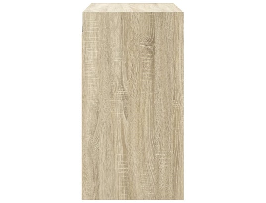 VIDAXL - Armoire de rangement Armoire murale avec portes en verre chêne sonoma 68x37x68,...
