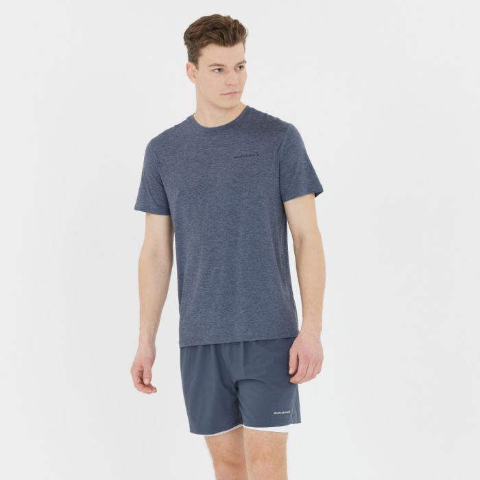 Endurance Herre T-shirts Abdon Melange Short Sleeve Tee Grå