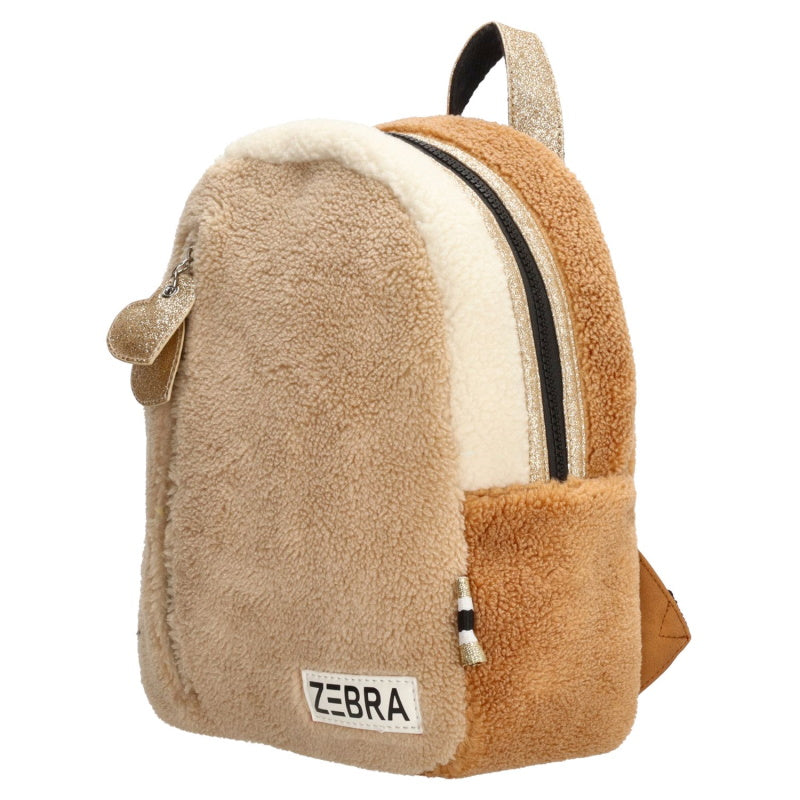 Zebra Trends Rugzak S Girls Teddy Beige Multi