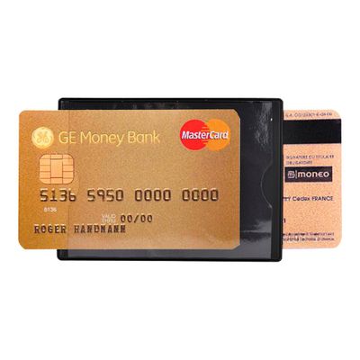 Exacompta Hidentity - Etui de protection de carte d'identité - PVC - noir