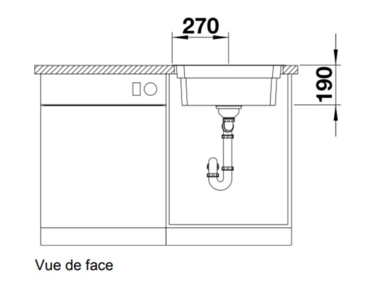 BLANCO - Evier à encastrer Etagon 500-IF 521840
