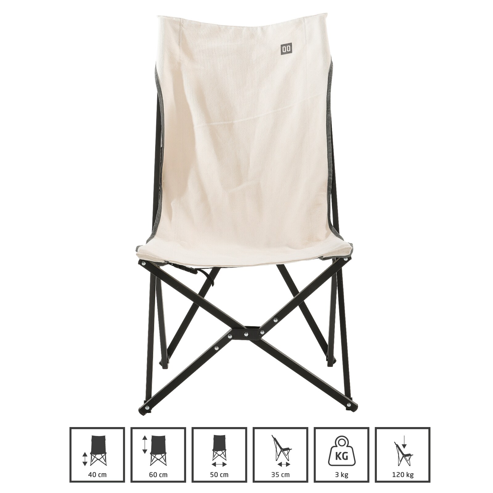 TRAVELLIFE Schmetterling Stuhl Rune Camping Lounge Faltstuhl Baumwolle Canvas