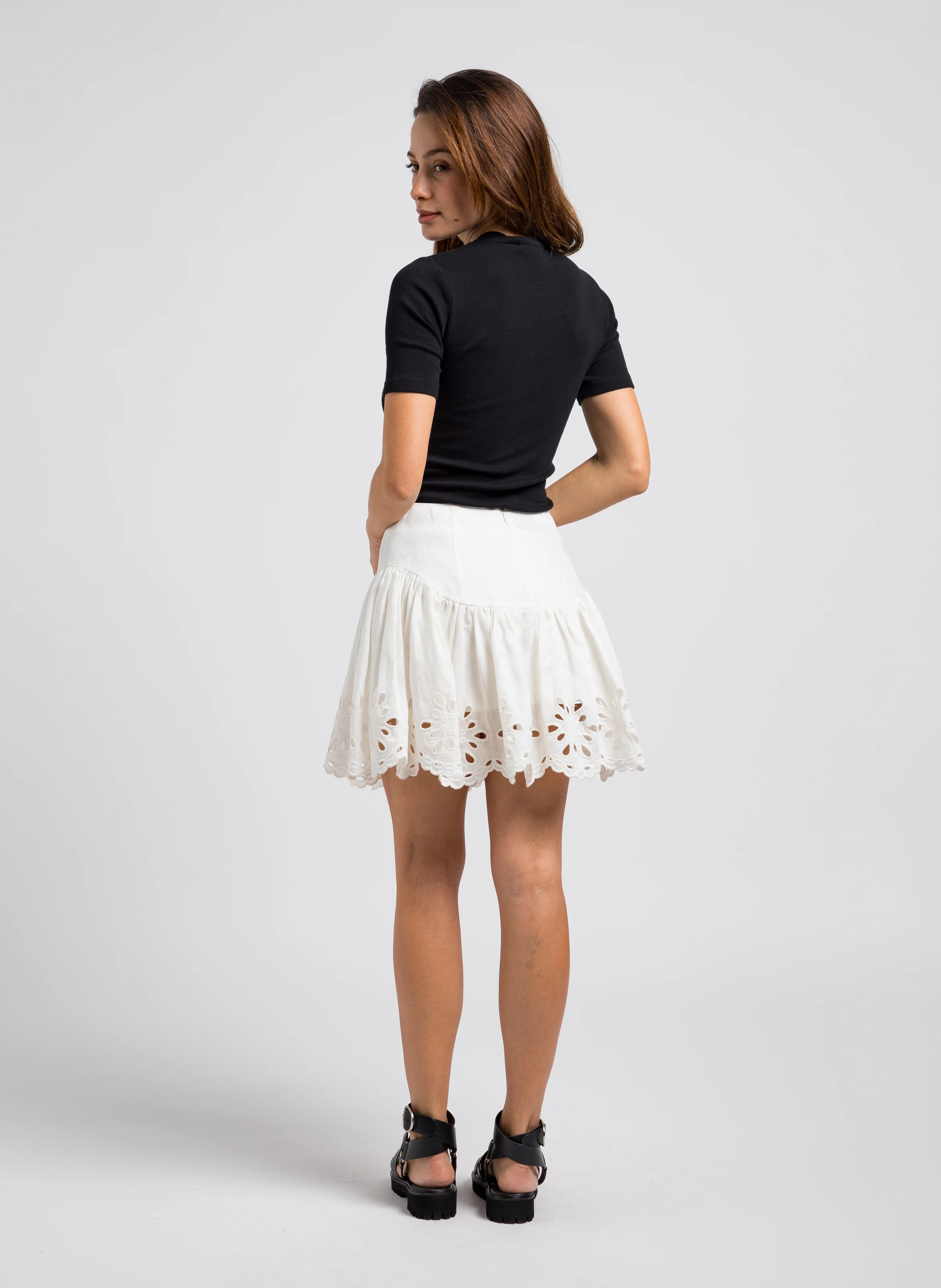 SAALEXO - Tee-shirt manches courtes en coton organique | Noir