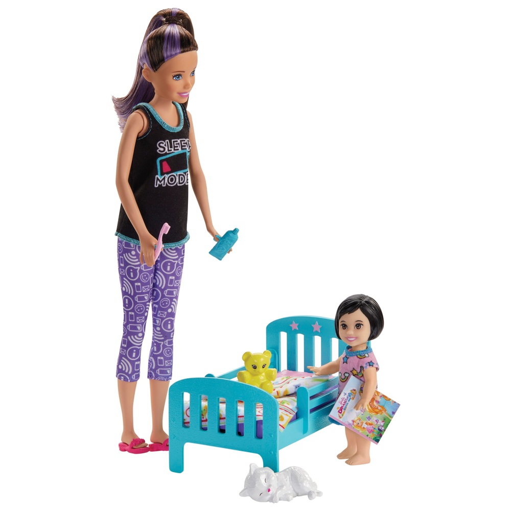 Barbie Skipper Babysitter-Spielset mit Puppe und Zubehör