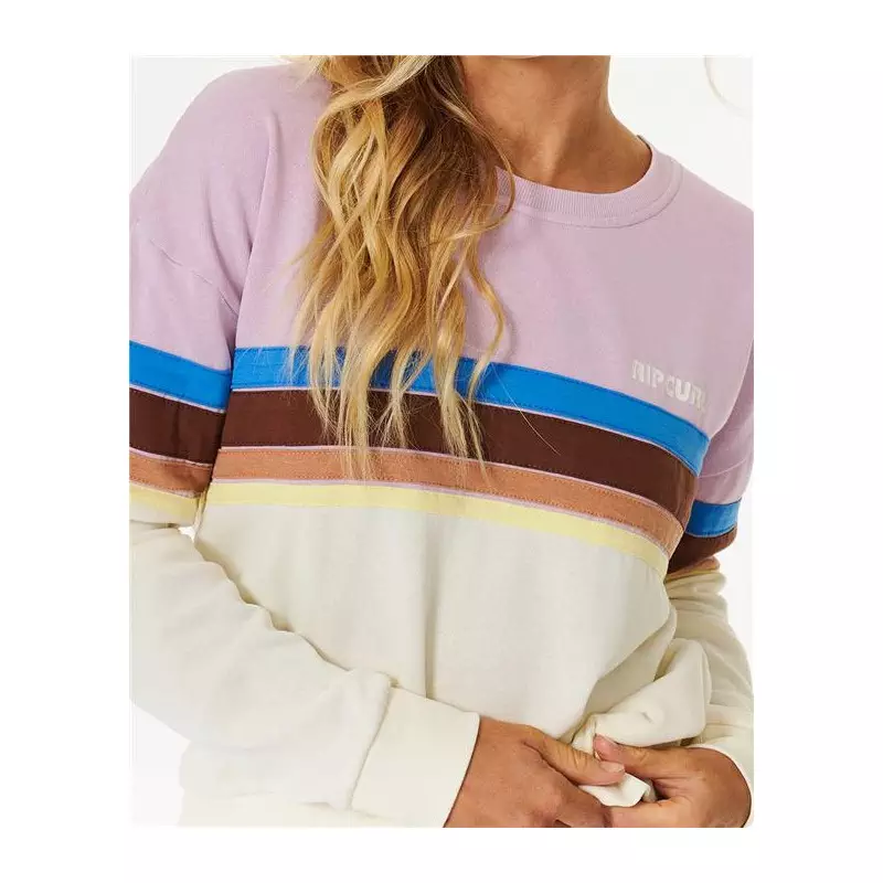 Sweat femme RIPCURL Surf Revival Crew Lilac