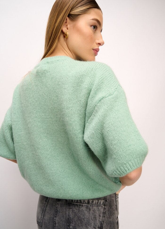 Noella Mimi Knit Jumper soap green