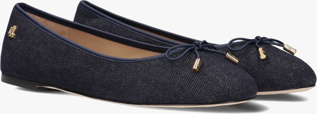 blauwe lauren ralph lauren ballerina's jayna flats ballet