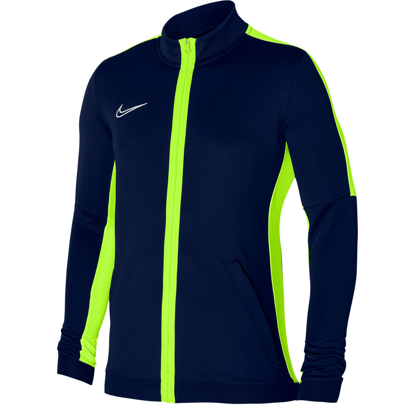 Nike Dri-FIT Academy 23 Trainingsjack Full-Zip Donkerblauw Geel Wit