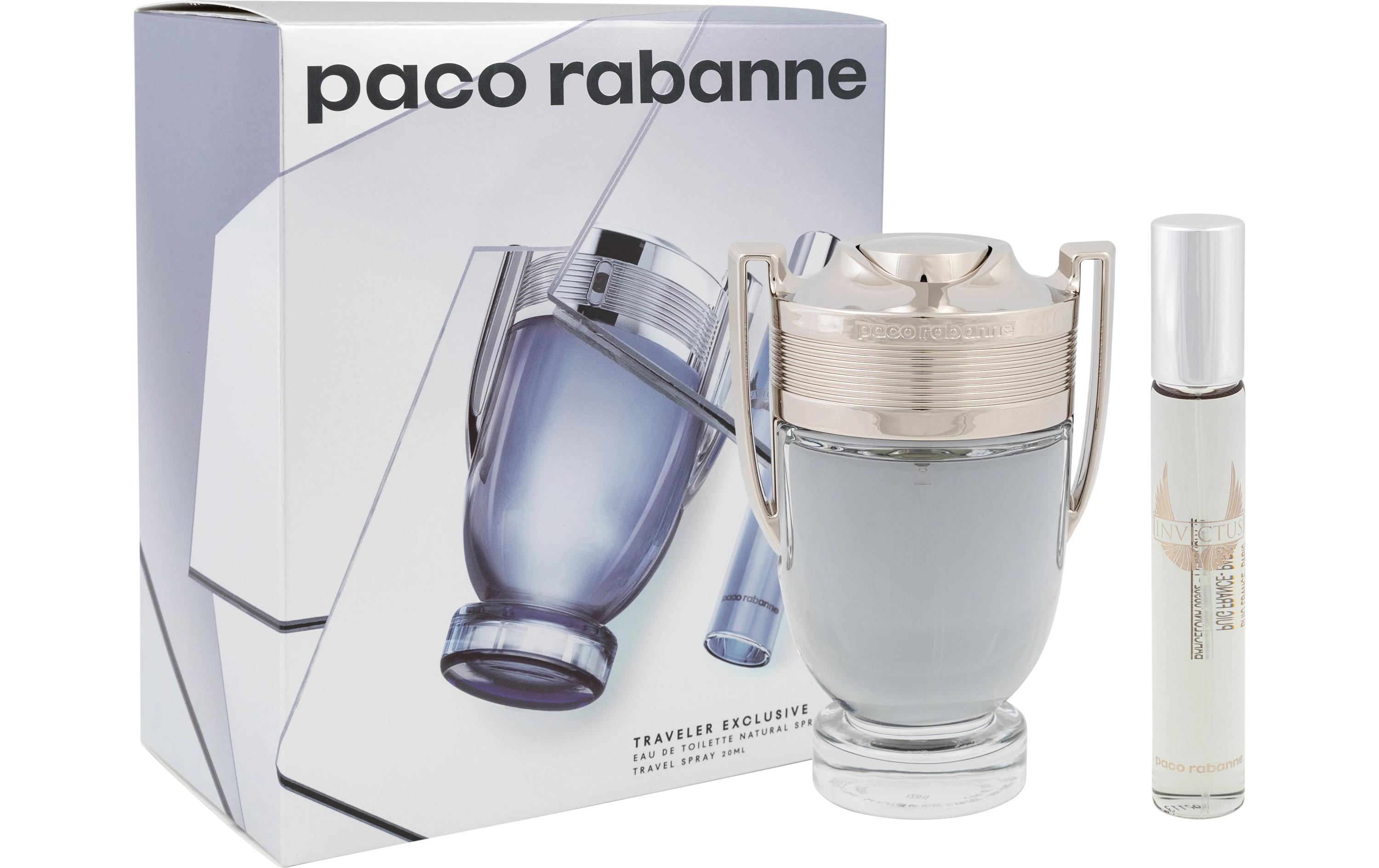 Geschenkset Eau de Toilette Invictus<br>Duftset mit Parfum und Miniparfum für Herren