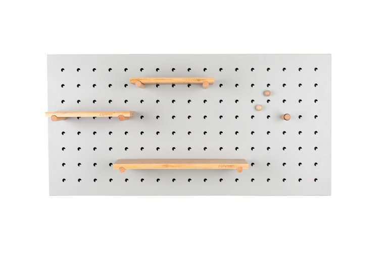 Zuiver Pegboard Bundy wanddecoratie  wit