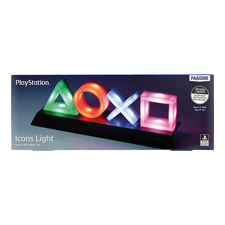 Veilleuse LED USB Logo Playstation V3 Sony sans fil Paladone l.30cm x H.9,8cm x P.6cm