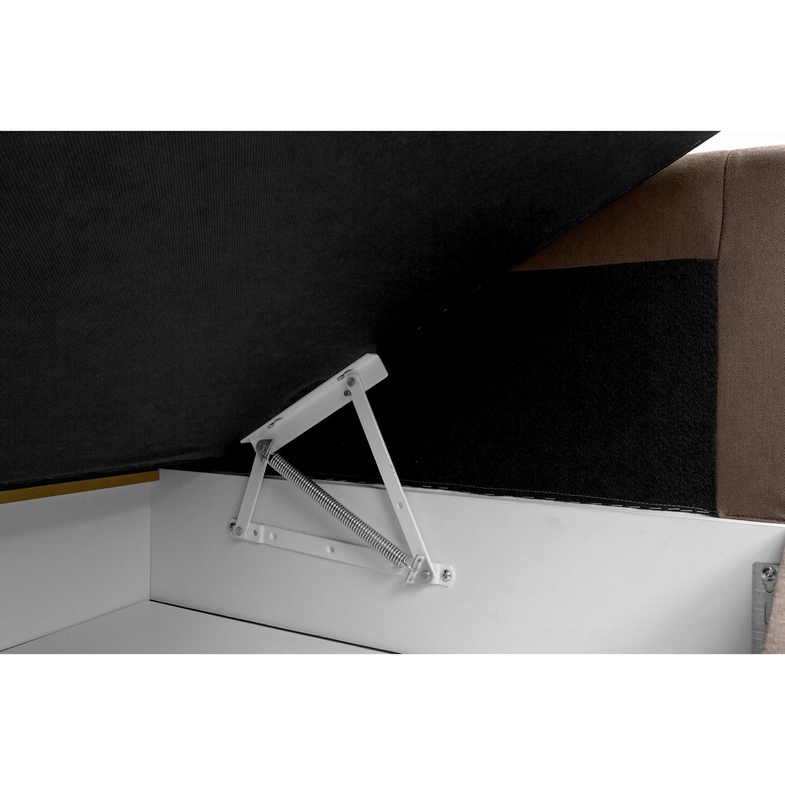Boxspringbett - braun - H3 - Bettkasten - 120x200 cm