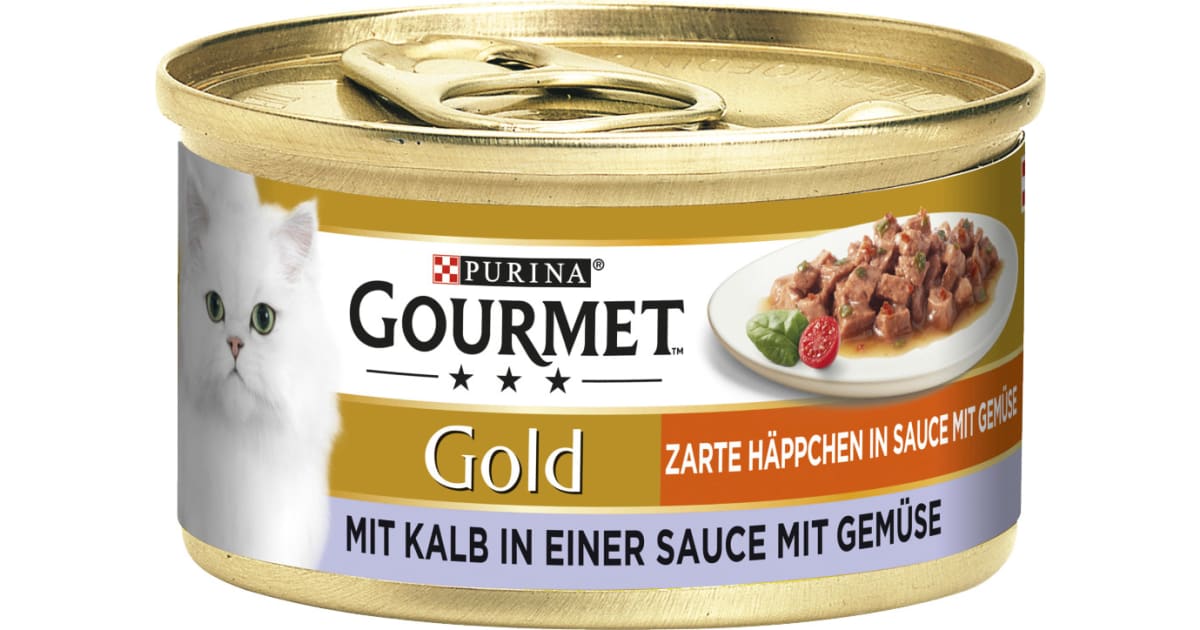 PURINA Gourmet Gold Zarte Häppchen Kalb & Gemüse