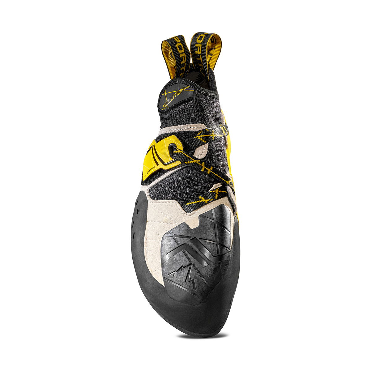 La Sportiva Solution klatresko, herre (White/Yellow) - Spejder Sport