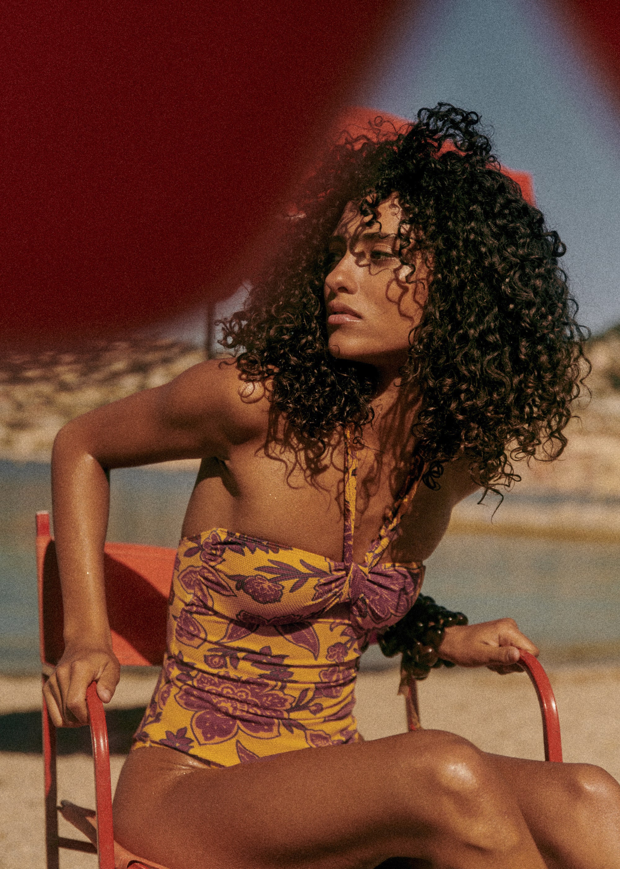 Maillot de bain Été Indien - Sézane x Ysé - Fleurs fond ocre - E-SHOP/LE BAIN 5905688