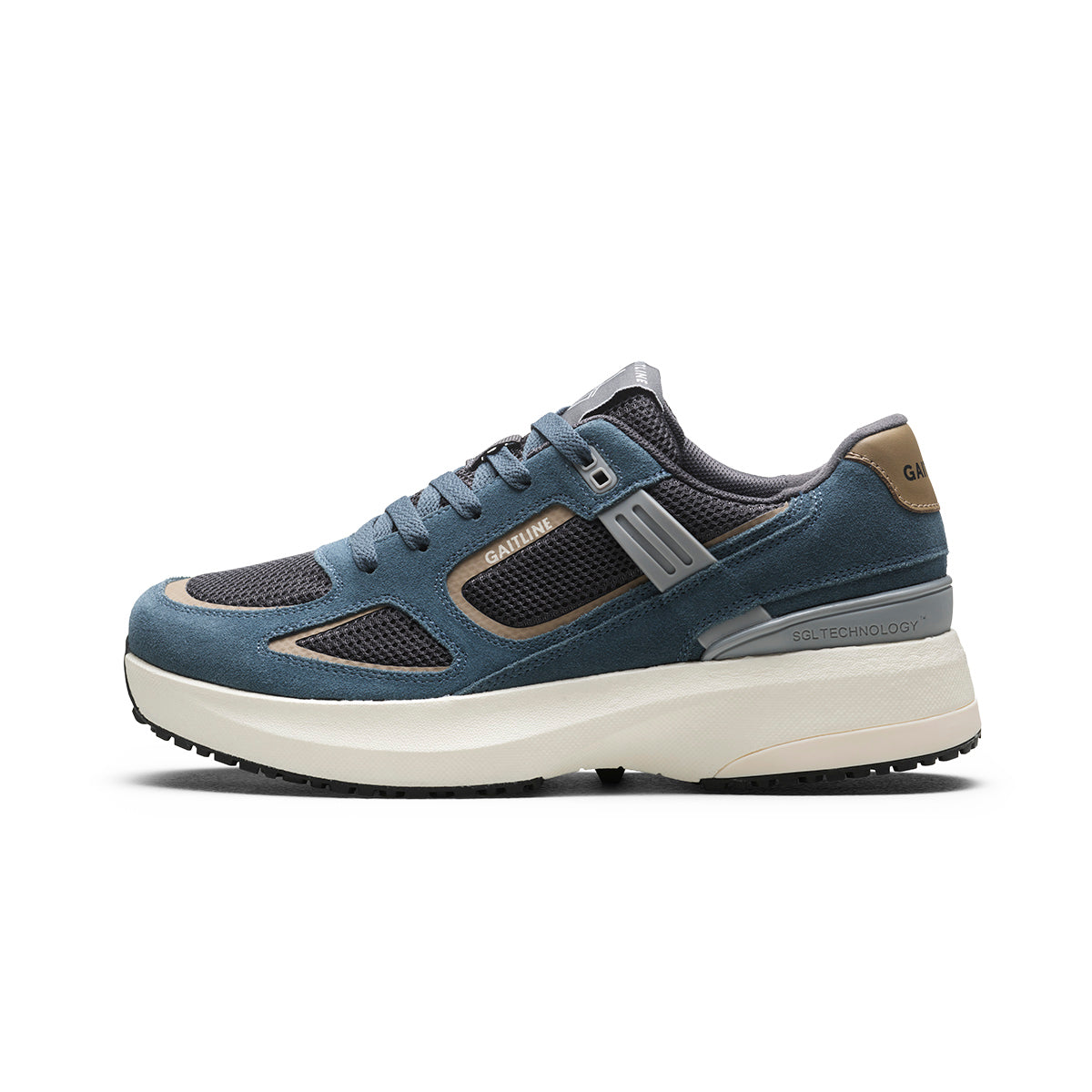 Nova Lite Klassisk retrosneaker med skinndetaljer