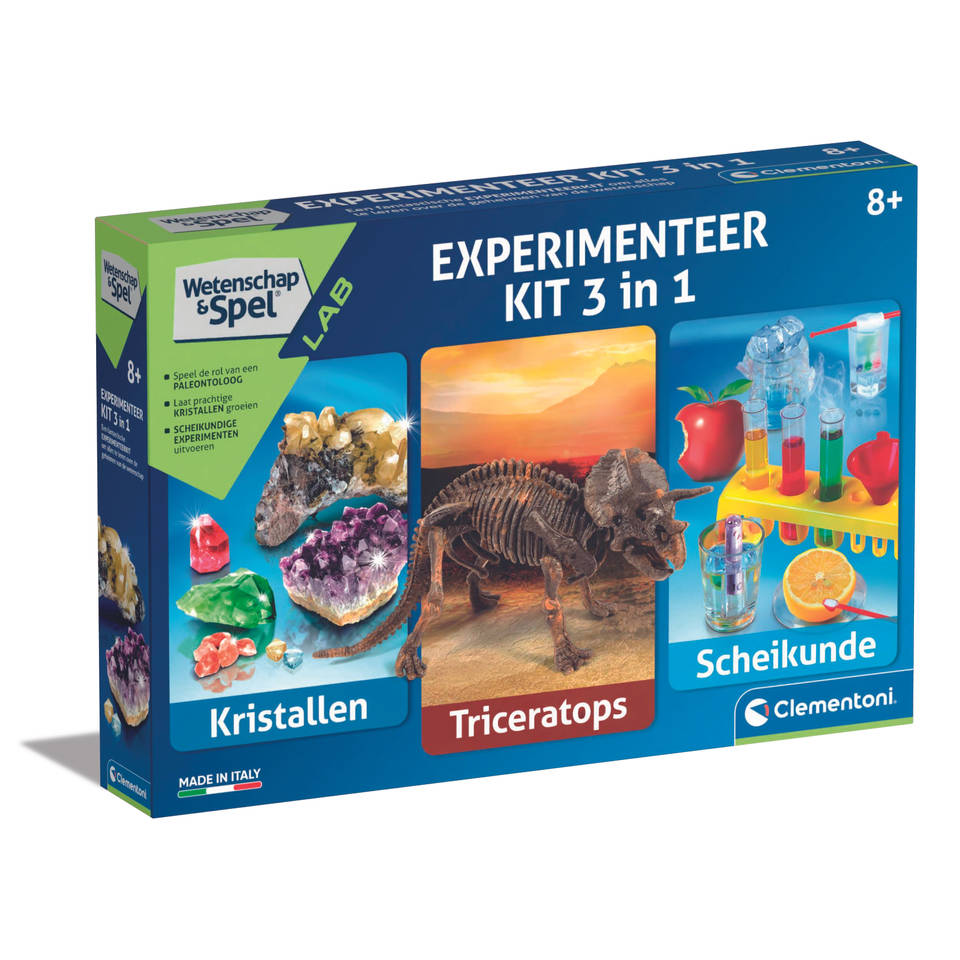 Clementoni experimenteer kit 3-in-1