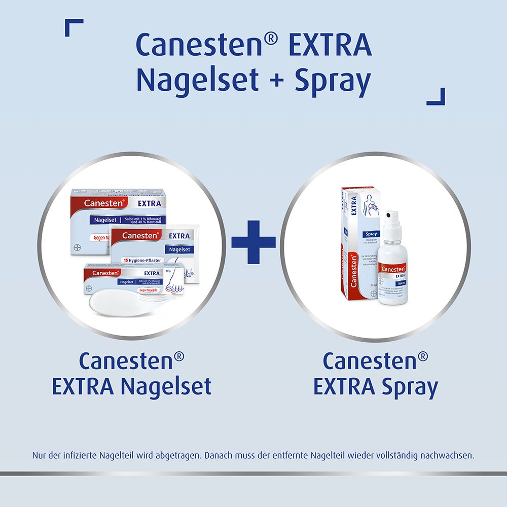 Canesten® EXTRA Nagelpilz-Set mit EXTRA Spray