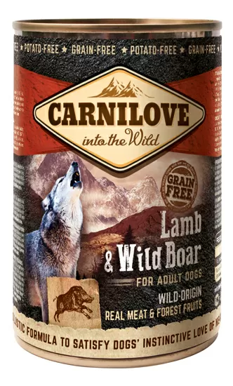 Carnilove vådfoder m. lam & vildsvin - 400g.