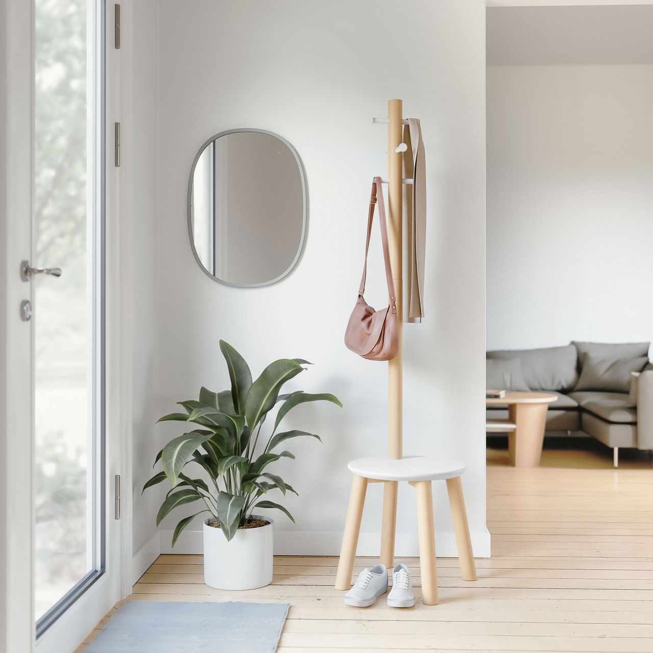 Umbra Garderobenständer/Hocker PILLAR