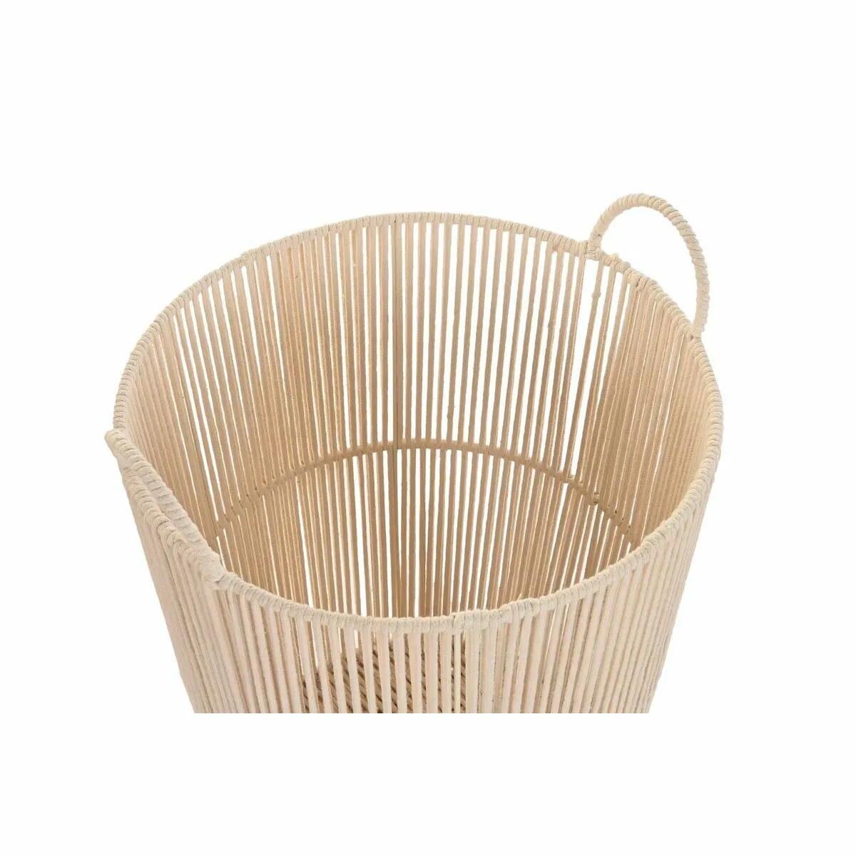 DKD Home Decor Set de Basket Métal Beige