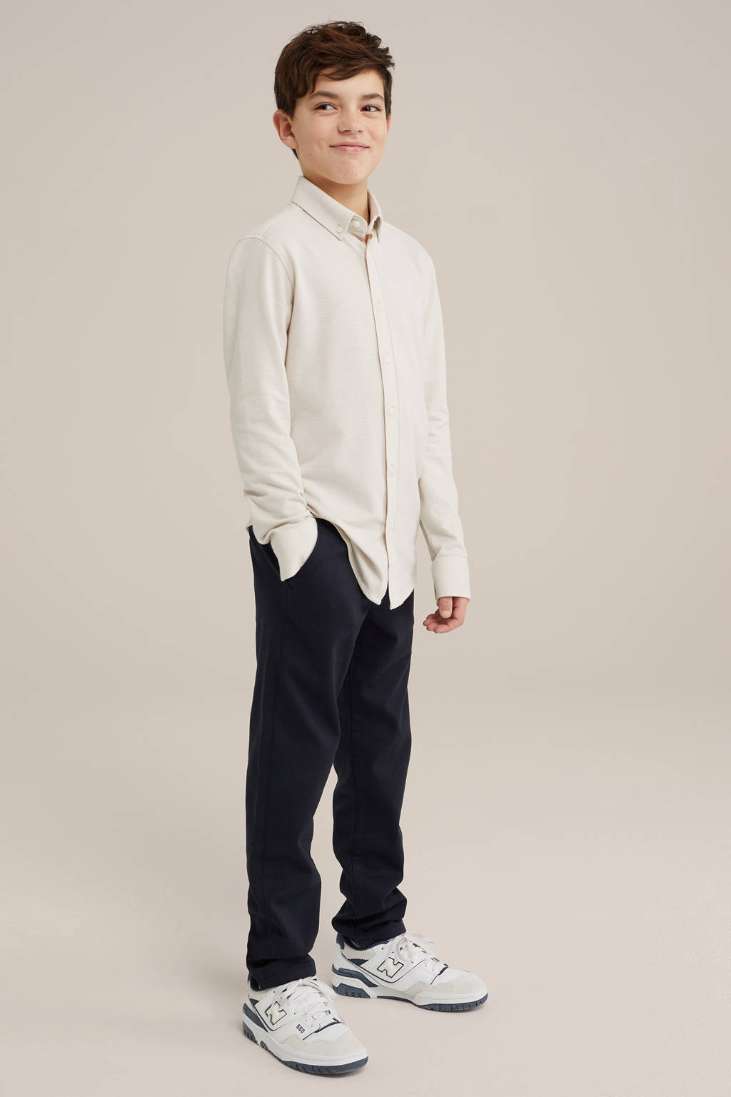WE Fashion overhemd beige