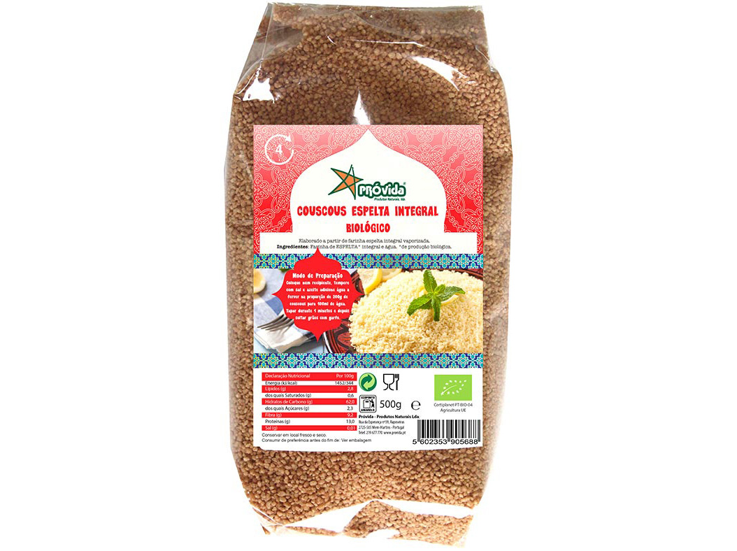 COUSCOUS PROVIDA DE ESPELTA INTEGRAL 500G