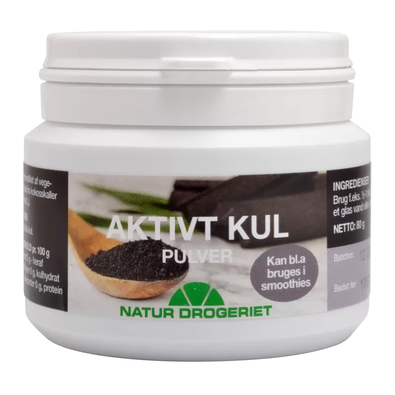 Natur-Drogeriet Aktivt Kul, pulveriseret - 80 g