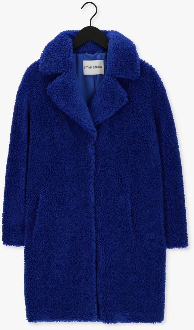 STAND STUDIO blauwe stand studio mantel camille cocoon coat 2020