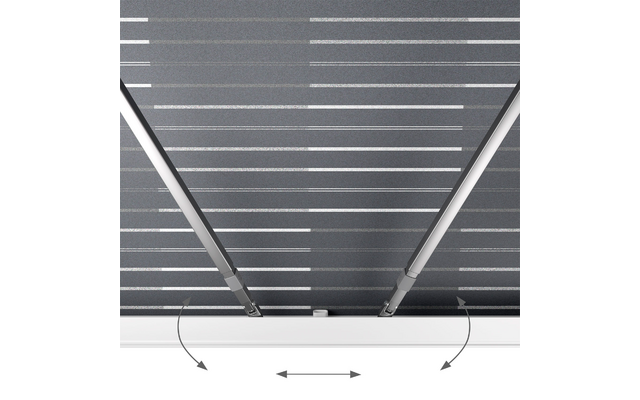 Dometic PerfectWall PW 1100 Wandmarkise Weiß / Horizon Grey
