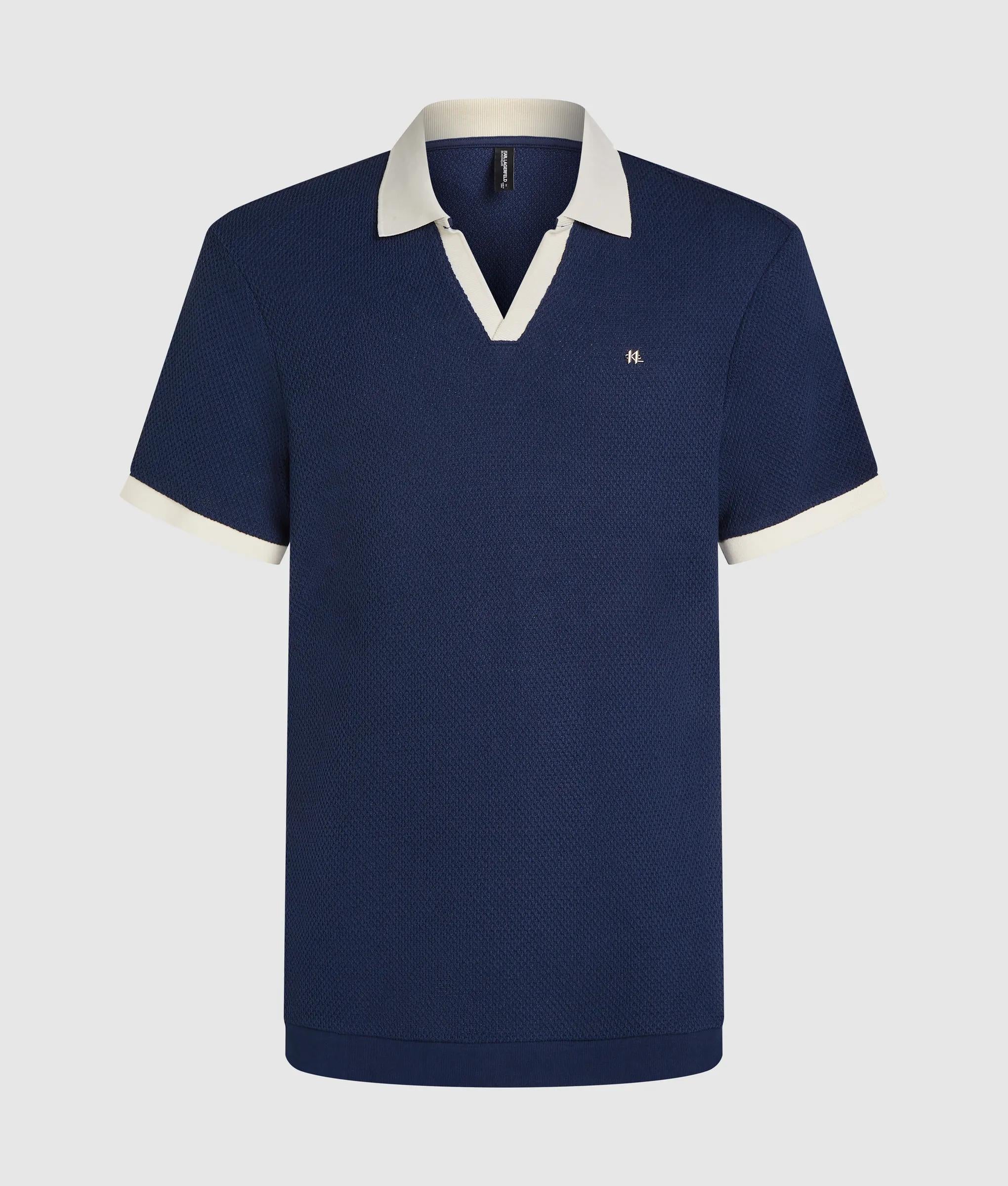 Metaal Monogram gehaakt polo shirt