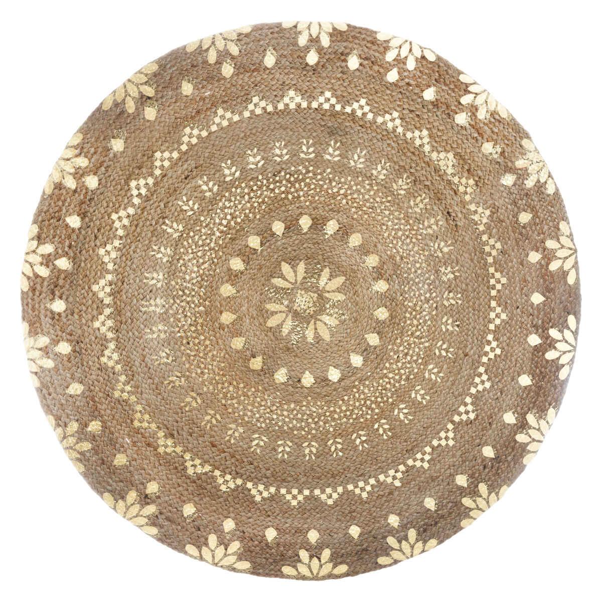 TAPIS JUTE GOLD SHINE D.115CM