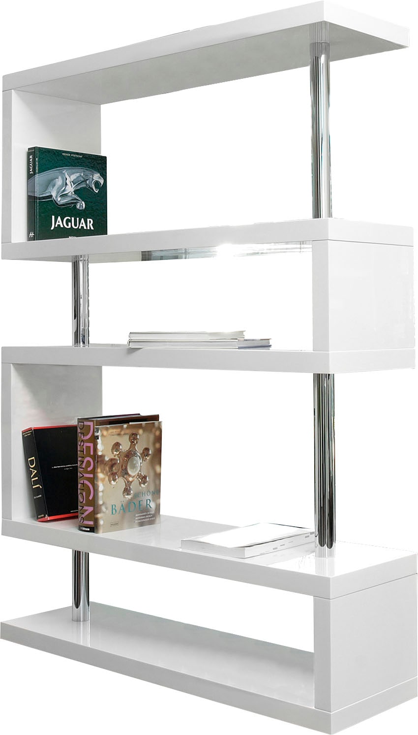 SalesFever Raumteilerregal »Levanto Regal mit Stil« 2-in-1 Raumteiler: Stilvolles Regal mit Hochglanzoberfläche