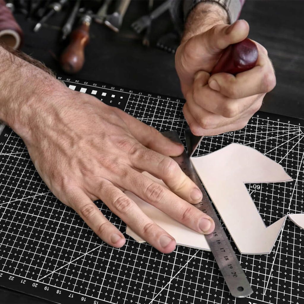 Hanboost  Double Sided Cutting Mat, 40 x 30 cm    Selbstheilende Schneidematte für kreative Bastelarbeiten