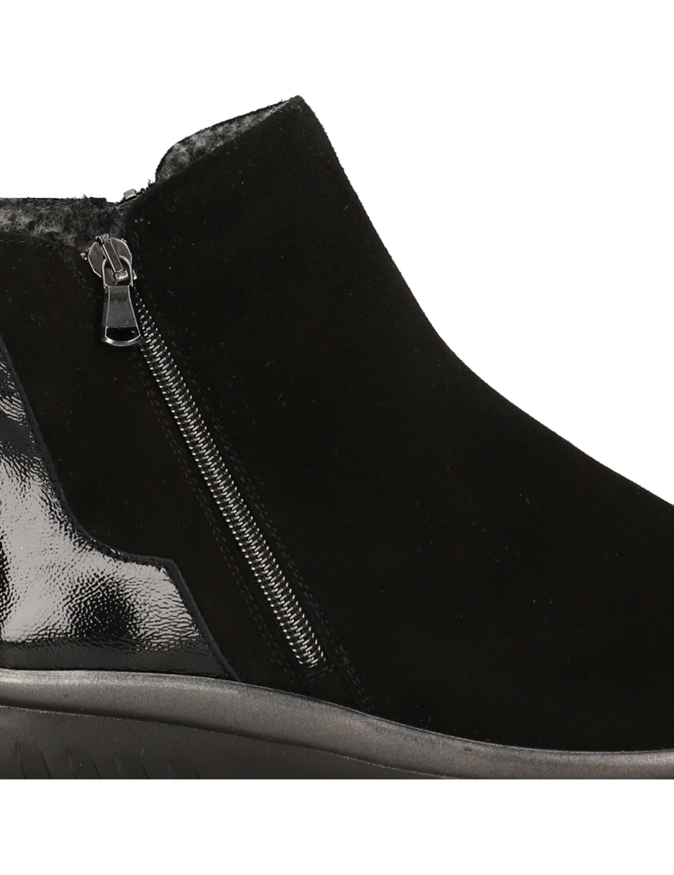 Lederkombination Boot