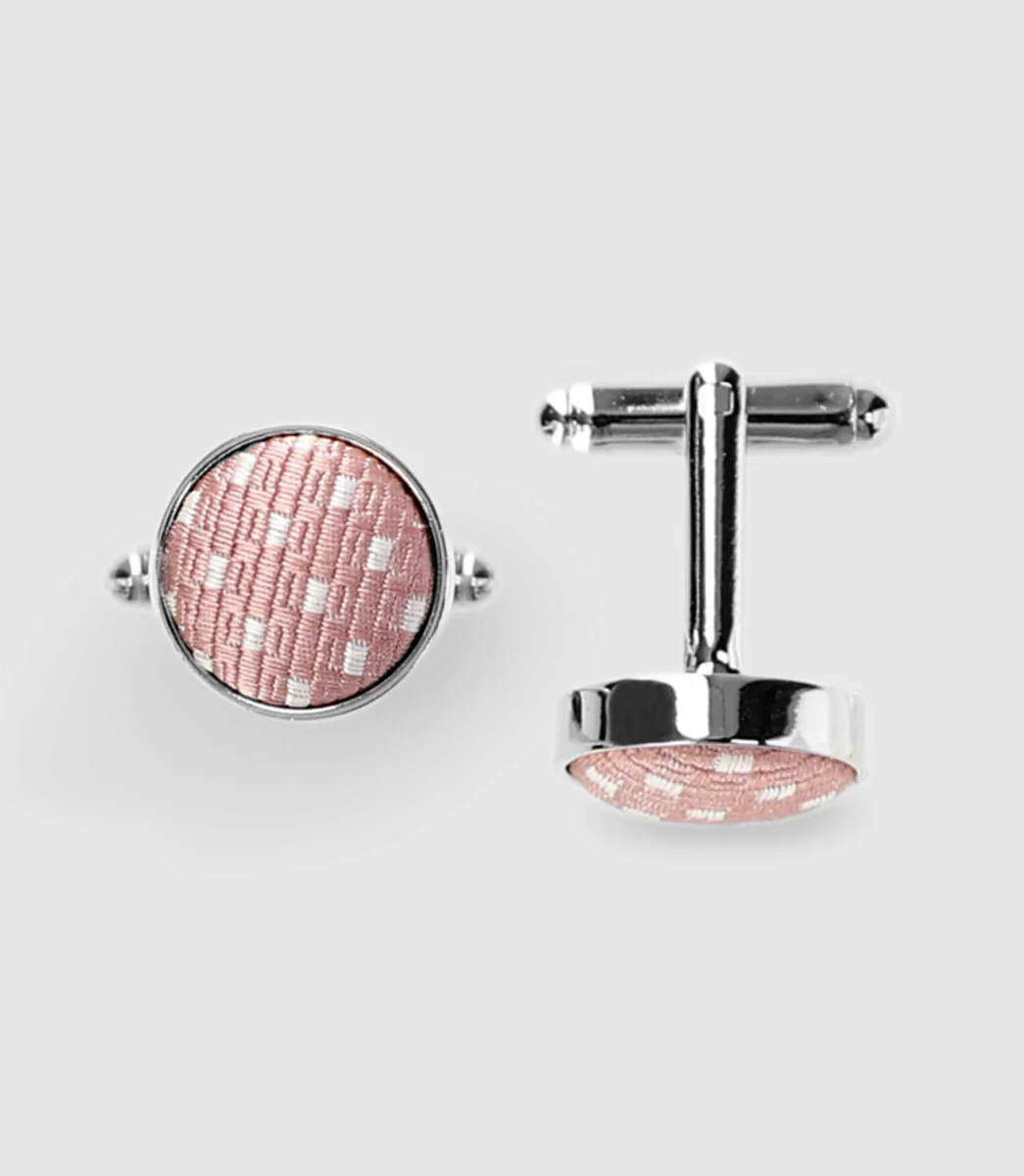 Boutons de manchette rose UGO