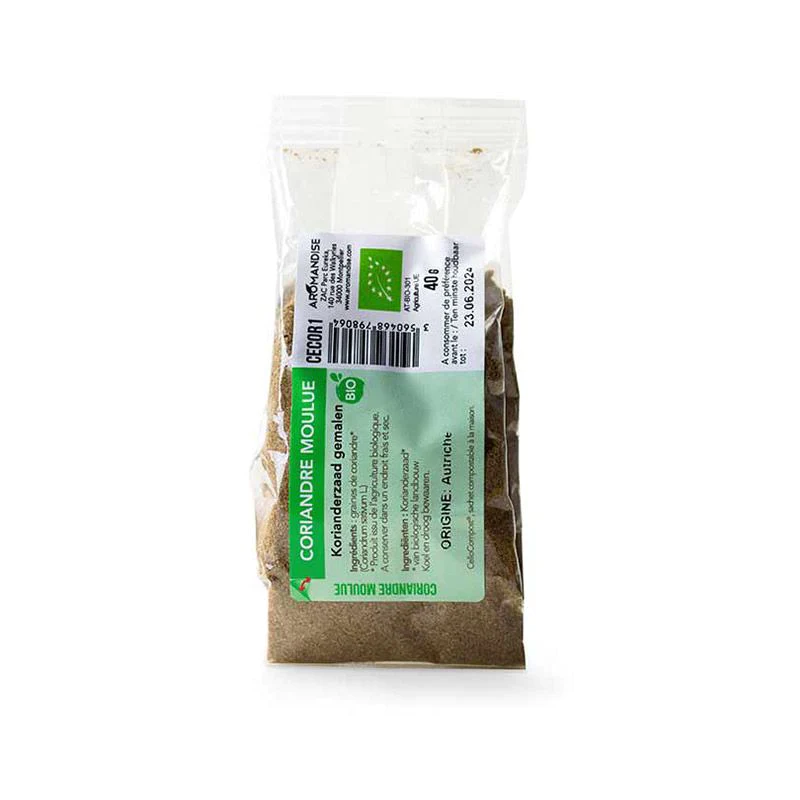 Coriandre moulue bio - 40 g Aromandise
