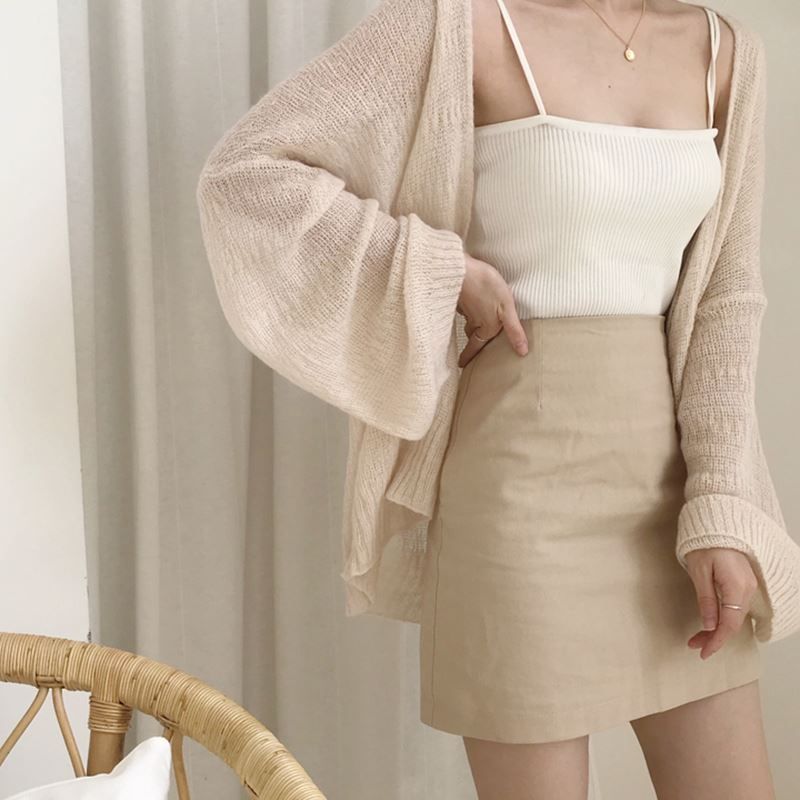 Girls Supply - Open-front licht vest / camisole top
